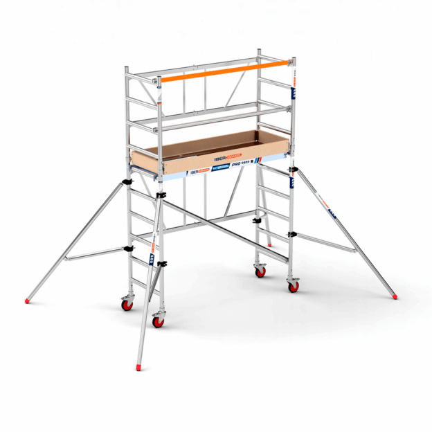 andamio plegable 75x190 cm con 3,85 m altura de trabajo